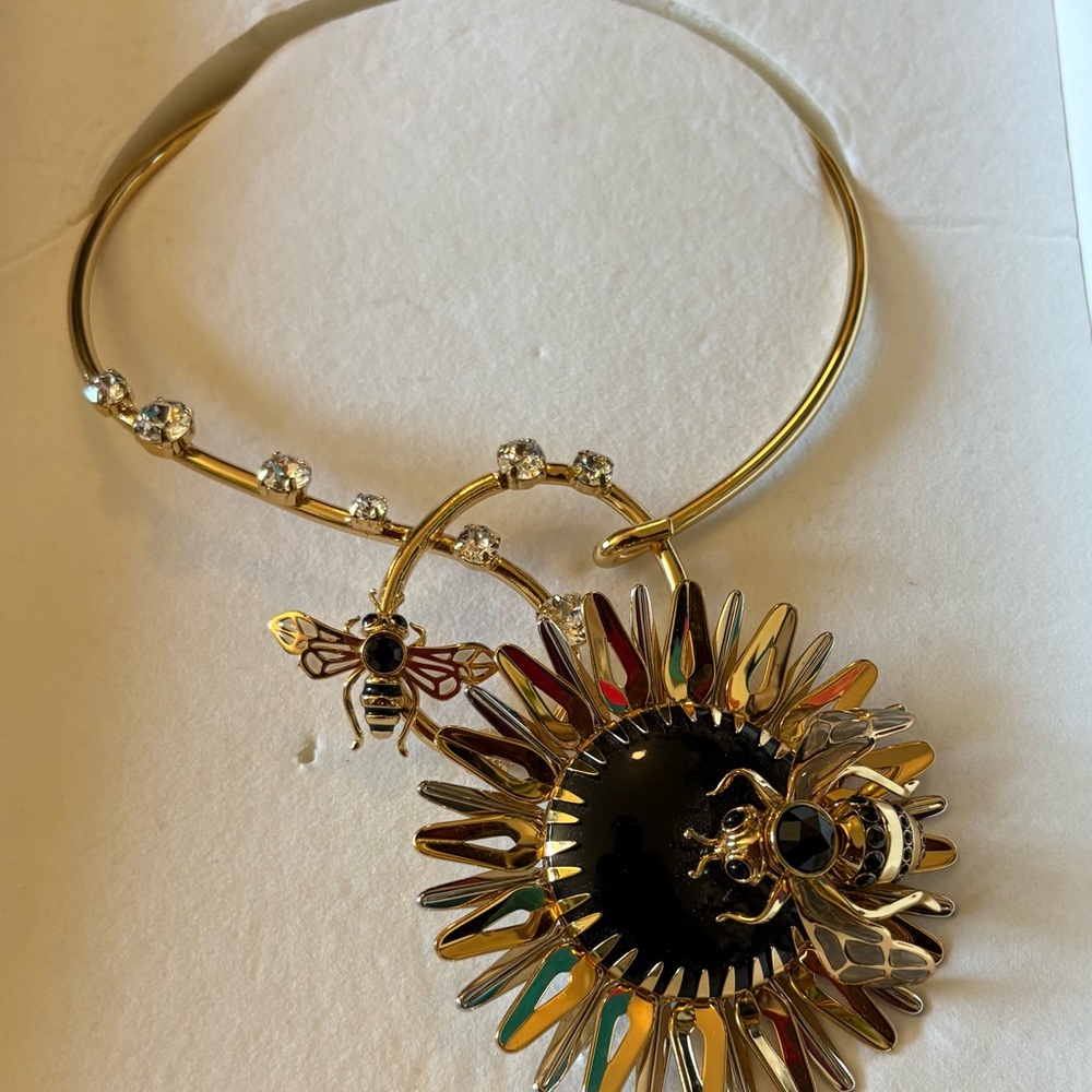 New in Box! Elie Top X  Zara, 2022-Gold and Black Sunburst w/Bee